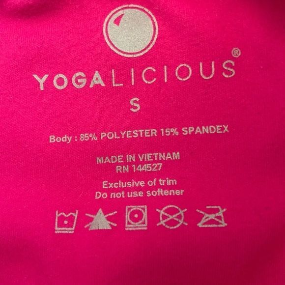 Yogalicous hot pink leggings || size Small - Picture 4 of 4